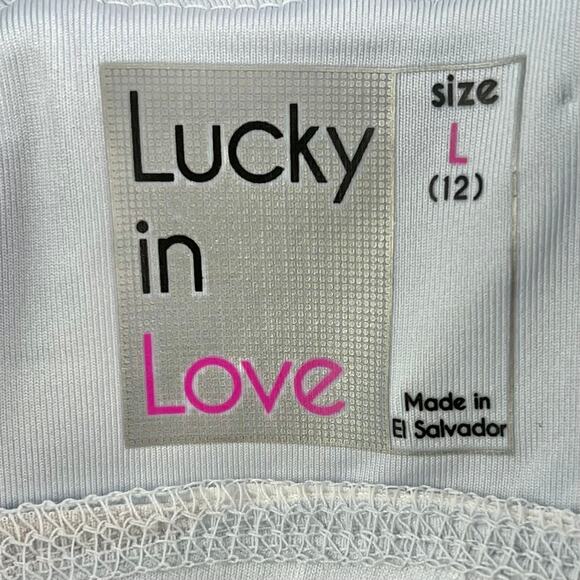 Lucky in Love Womens Size L Undercover Love Camo Over Tank Glace Print Blue NWT - Picture 15 of 16